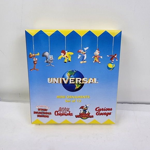 Universal Studios Retro Cartoon Characters 12pc Mini Hanging Ornaments NEW - Picture 6 of 12